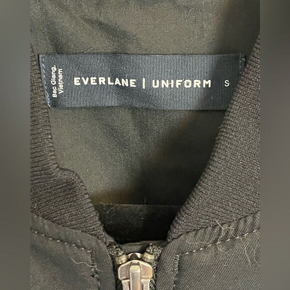 Everlane black Bomber Jacket uniform NWT -small - Picture 8 of 10